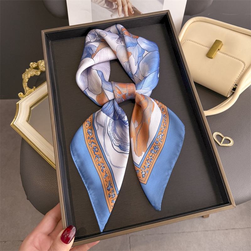 Foulard carré en soie Hijab im - Women Fashion Necktie avis et prix