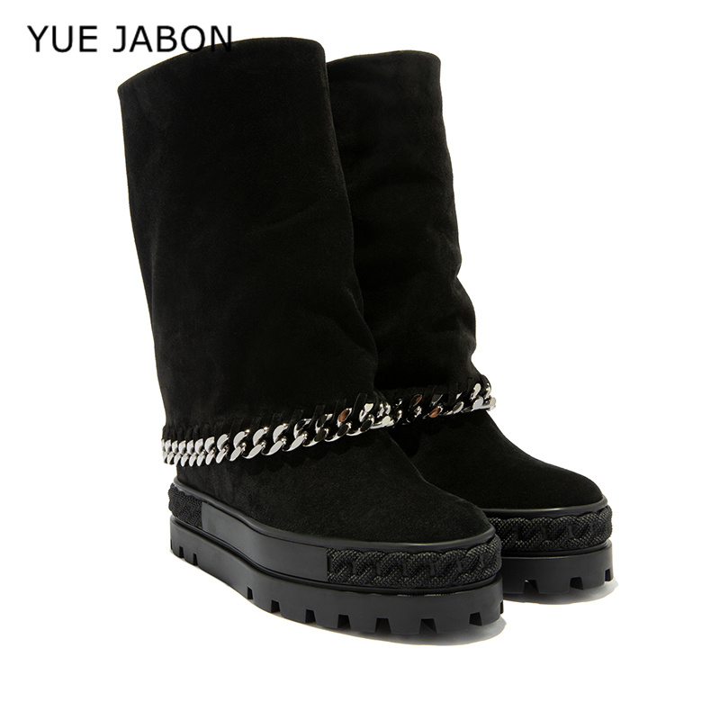 Bottes hautes en daim de vache - Women'S Fashion Jewellery avis et prix