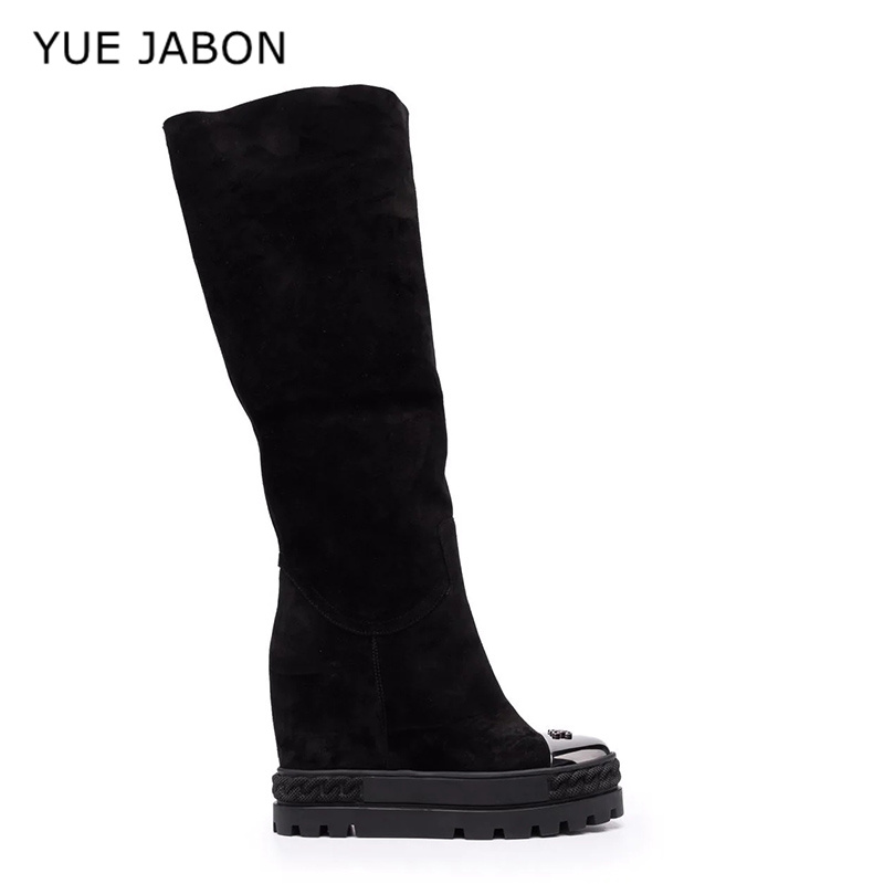 Bottes hautes en daim de vache - Women'S Fashion Jewellery avis et prix