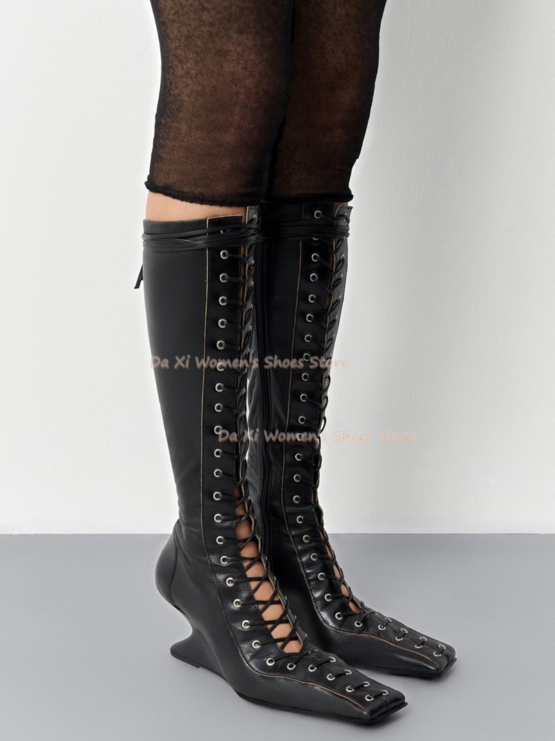 Bottines gothiques montantes p - Women'S Fashion Knee High Boots avis et prix