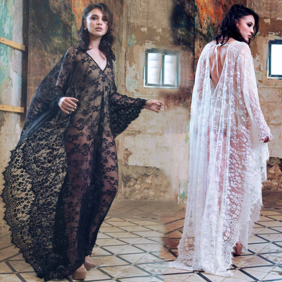 Robe longue ample en dentelle  - Women Fashion Photoshoot avis et prix