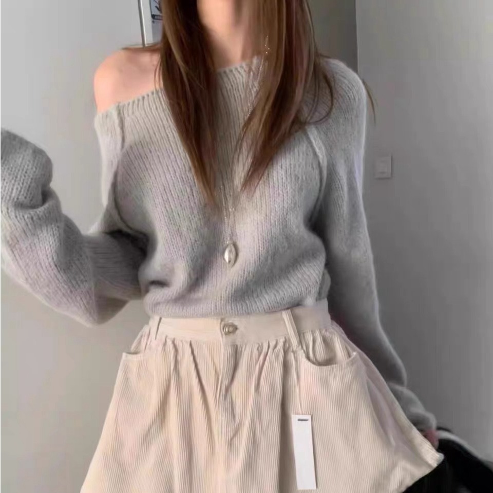 Pull en maille à col cravate a - Women Fashion Necktie avis et prix