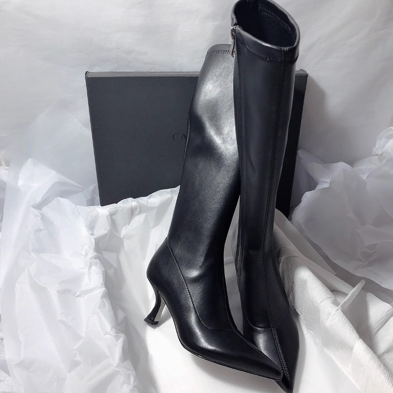 Bottes d'automne à talons aigu - Women'S Fashion Knee High Boots avis et prix
