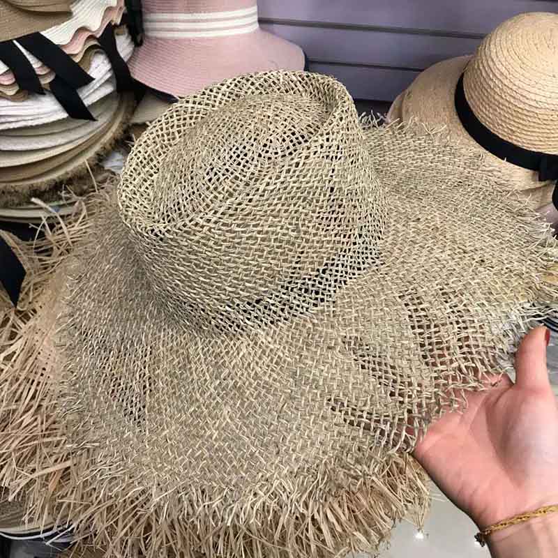 Chapeau de plage en jonc de me - Women'S Fashion Kentucky Derby avis et prix
